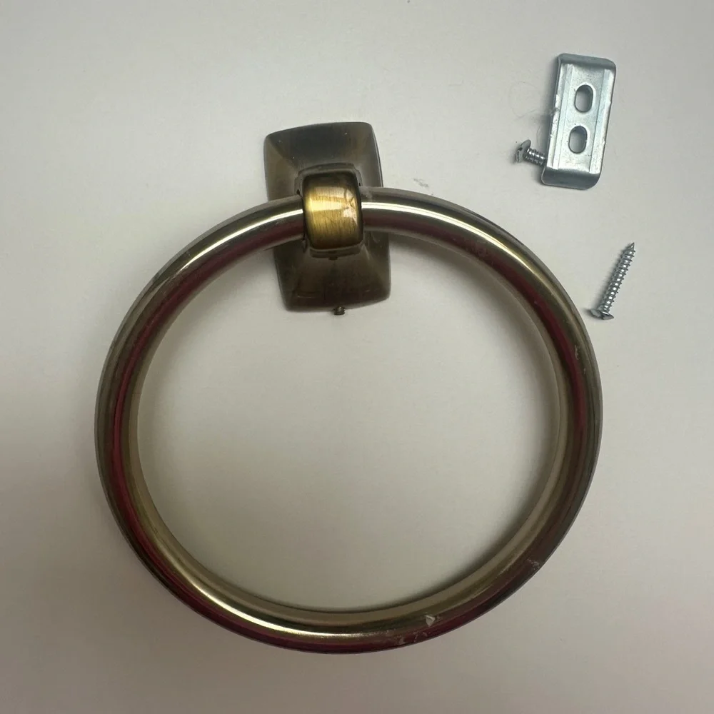 Elegant Gold Towel Ring Holder